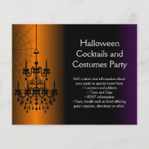 Orange/Black Halloween Chandelier Personalized Flyer