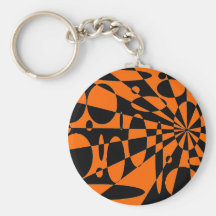 Orange & Black Key Chains