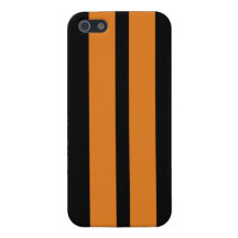 Orange Black Racing Stripes Iphone 5 Case