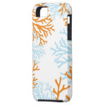 Orange & Blue Coral iphone case iPhone 5 Case