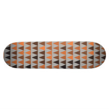 Orange Brown Black Grey Bunting Skate Board