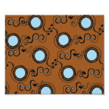 Orange brown circles photograph
