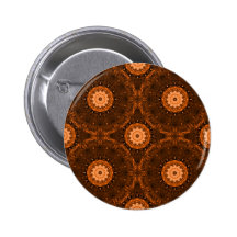 Orange & Brown Mandala Pins