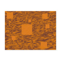 Orange Brown Mesh Post Cards