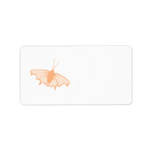 Orange Butterfly. Custom Address Labels