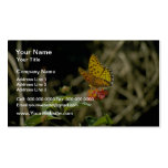 Orange Butterfly flowers Business Cards