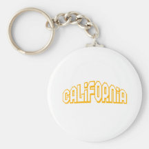 Orange California Keychain