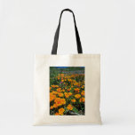 Orange California Poppies flowers Bag