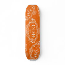 Orange CDH Awareness Skateboard