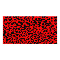 Orange Cheetah Photo Cards