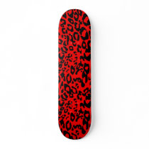 Orange Cheetah Skate Board Deck