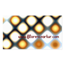 Orange Chequerboard Business Card