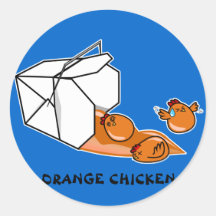 Orange Chicken Escape Stickers
