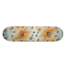 Orange cloud Orbit Skate Deck