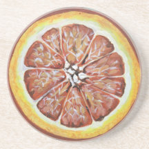 Orange coaster