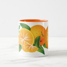 orange coffee mug