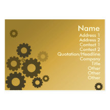 Orange Cogs - Chubby Business Card