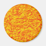 Orange Confetti Speckled Fridge Magnets