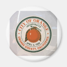 orange county, ca, USA Fridge Magnets