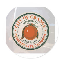 orange county, ca, USA stickers