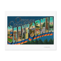 Orange County, California - Large Letter Scenes Post Card