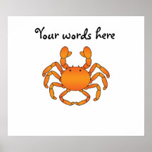 Orange crab posters