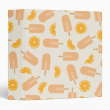 Orange Cream Ice Pop Binder