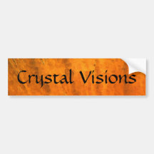 Orange Crystal Visions Bumper Sticker