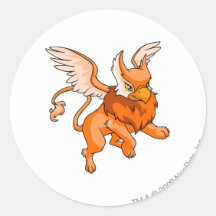 Orange d'aire adhésifs ronds