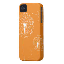 orange dandelion 2 Case-mate Iphone 4 Case