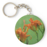 Orange Day Lilies Key Chain