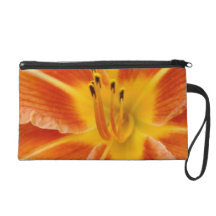 Orange Day lily Bagettes Bag Wristlets