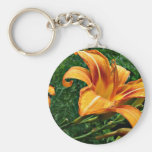 Orange Daylily Keychain