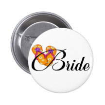 Orange de bascule électronique de jeune mariée pin's