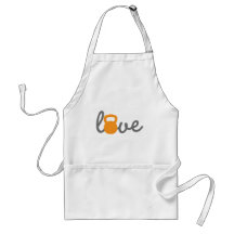 Orange de Kettlebell d'amour Tablier