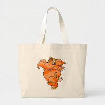 Orange d'Elephante Sacs En Toile