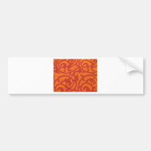 Orange Delight Bumper Stickers