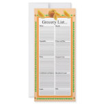 Orange Design Grocery List rack cards