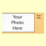 Orange Dot Cute Photo Cards photo cards