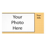 Orange Dot Cute Photo Cards