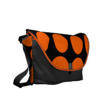 Orange Dot Messenger Bag