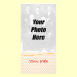 Orange Dots Photo Cards tall photo cards