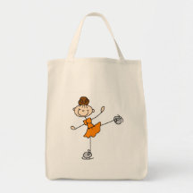 Orange Dress Figure Skater Tshirts and Gifts Bag