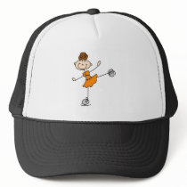 Orange Dress Figure Skater Tshirts and Gifts Mesh Hat
