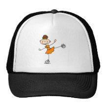 Orange Dress Figure Skater Tshirts and Gifts Mesh Hat