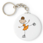 Orange Dress Figure Skater Tshirts and Gifts Key Chain