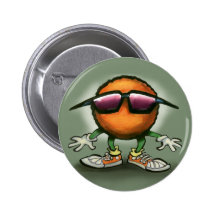 Orange Dude Pin