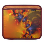 Orange Eyes Aglow – Gold & Violet Delight iPad Sleeve