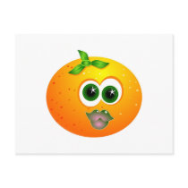 Orange Face Postcard