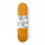 orange face custom skateboard